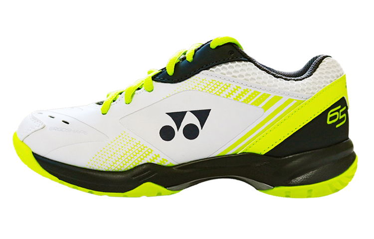 YONEX Yonex 65 series 3 anti-torsion sports shock-absorbing anti-slip wear-resistant waterproof breathable sweat-absorbent wrapping support balance impact-resistant lightweight rebound low-top badminton shoes men and women same style white lime