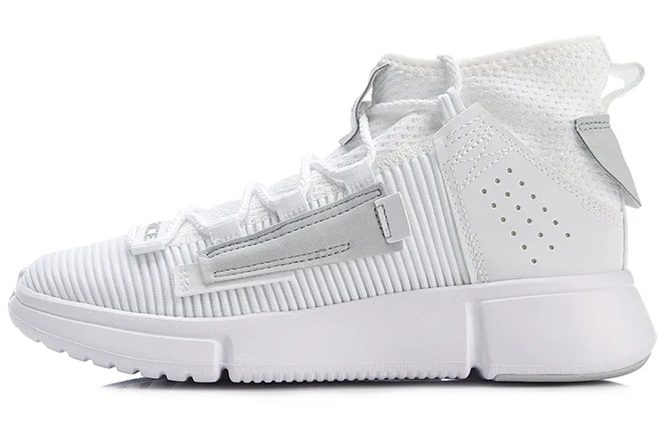 Li Ning Essence 2 Vintage Basketball Shoes Women's Mid Top White/Gray