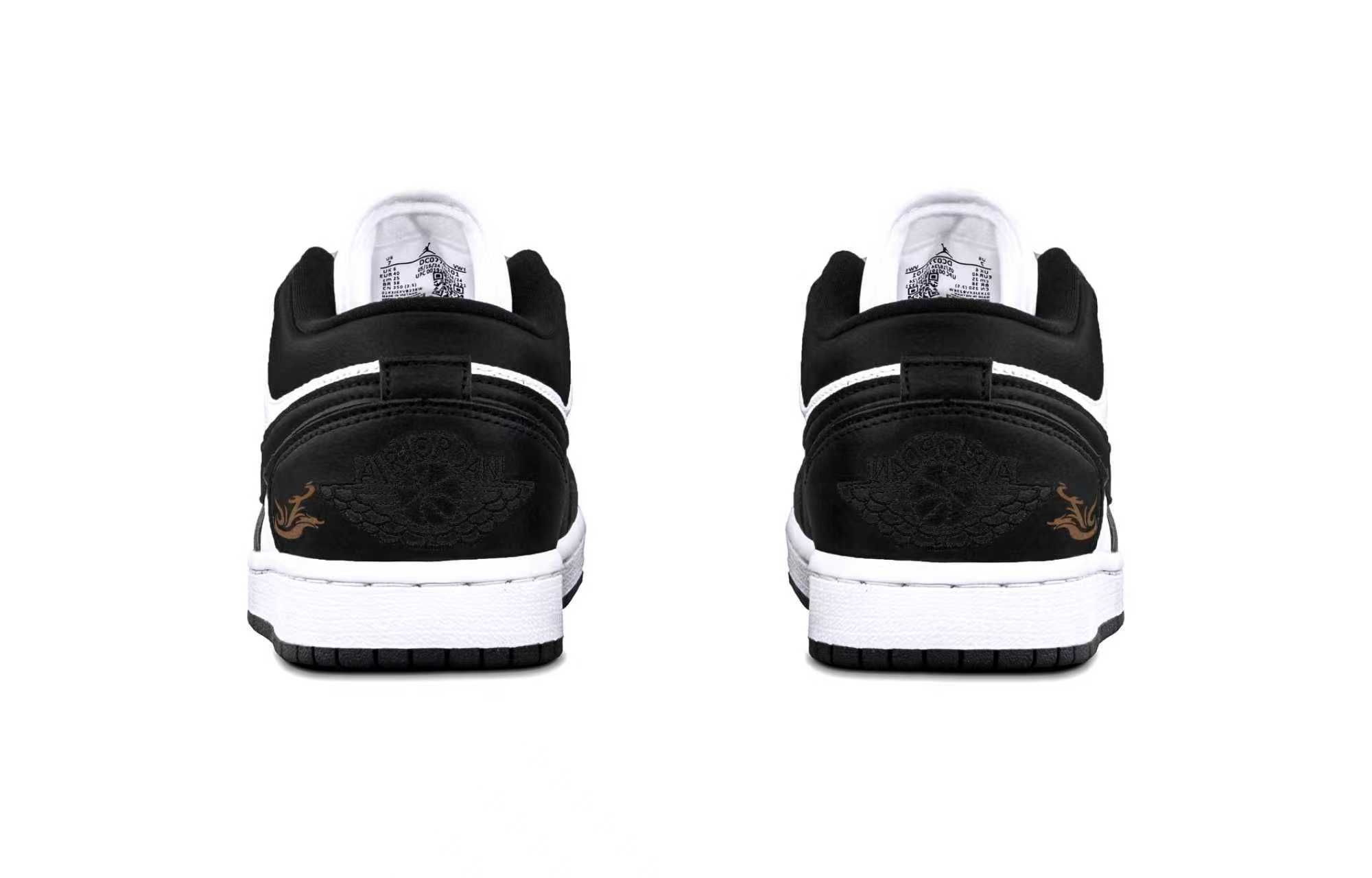 Jordan Air Jordan 1 Brown Shadow Phantom White Cushioning, Wear Resistant Low top Vintage Basketball Shoes Unisex