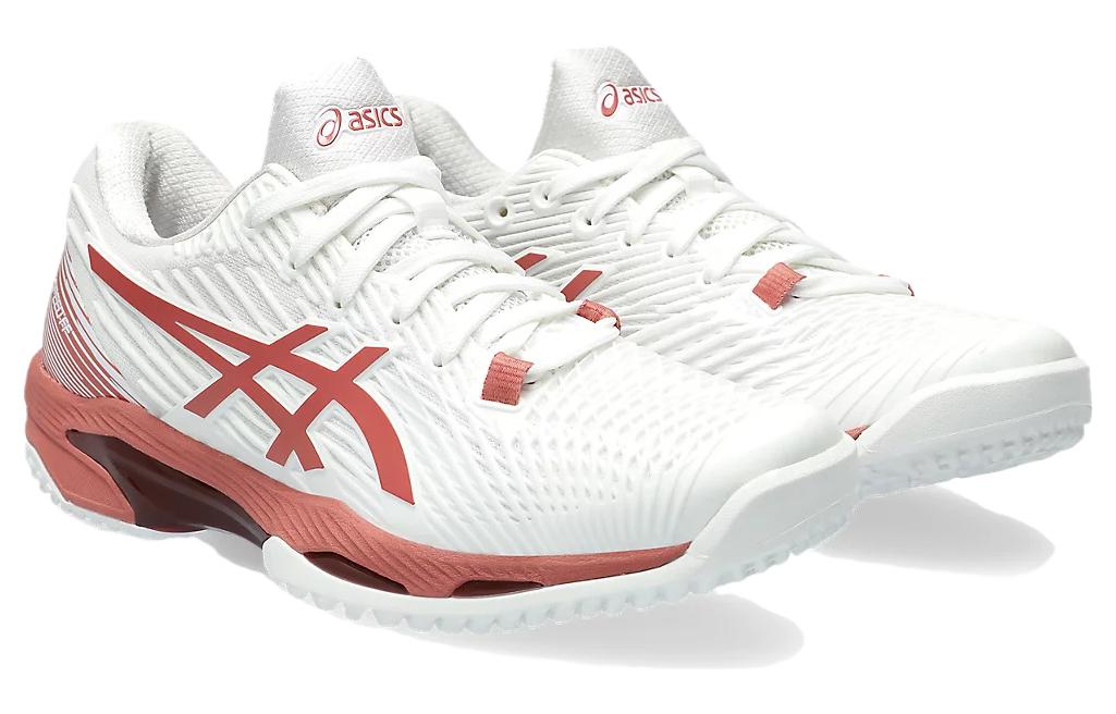Asics Solution Speed FF 2 OC Comfortable Cushioning Low top Tennis Shoes Women’s Red White