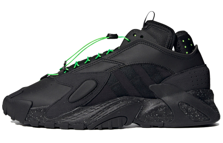 Кроссовки adidas originals Streetball 'Black Solar Green' (черно-зеленые) — фото 1
