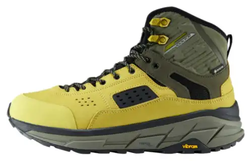 KOLON SPORT Tripod Abrasion Resistant High top Mountaineering Shoes Unisex Yellow