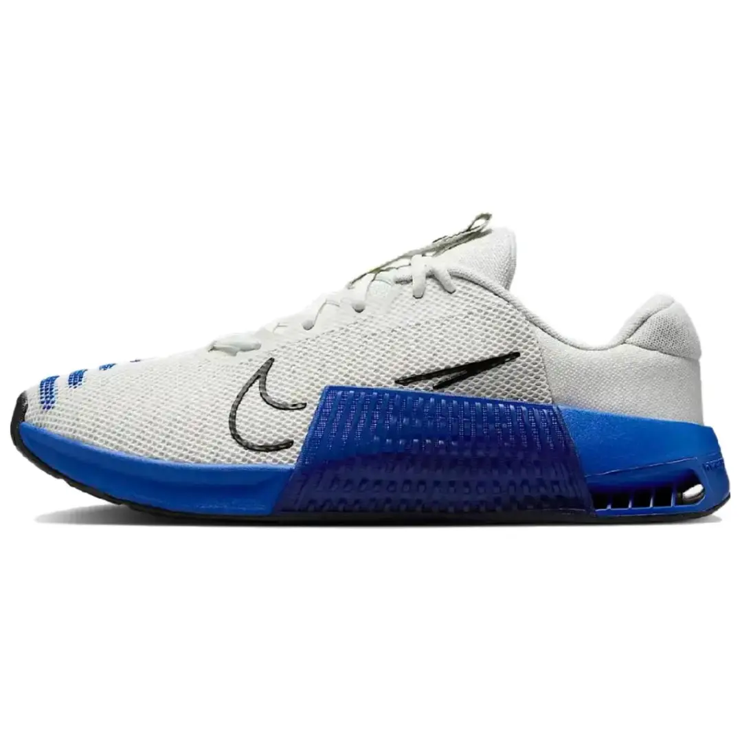 Nike Metcon 9 Slip Resistant Abrasion Resistant Low top Training Shoes Men's White Blue