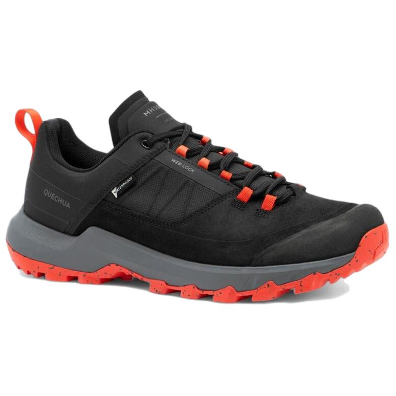 DECATHLON MH500 Waterproof Low top Hiking Shoes Men’s Black Orange