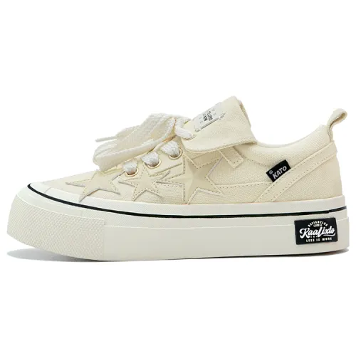 KAALIXTO Slip Resistant Abrasion Resistant Slip Resistant Abrasion Resistant Canvas Shoes Unisex Beige