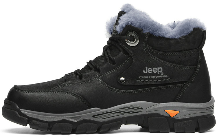 Jeep Top Grain Cow Leather High top Hiking Shoes Men’s