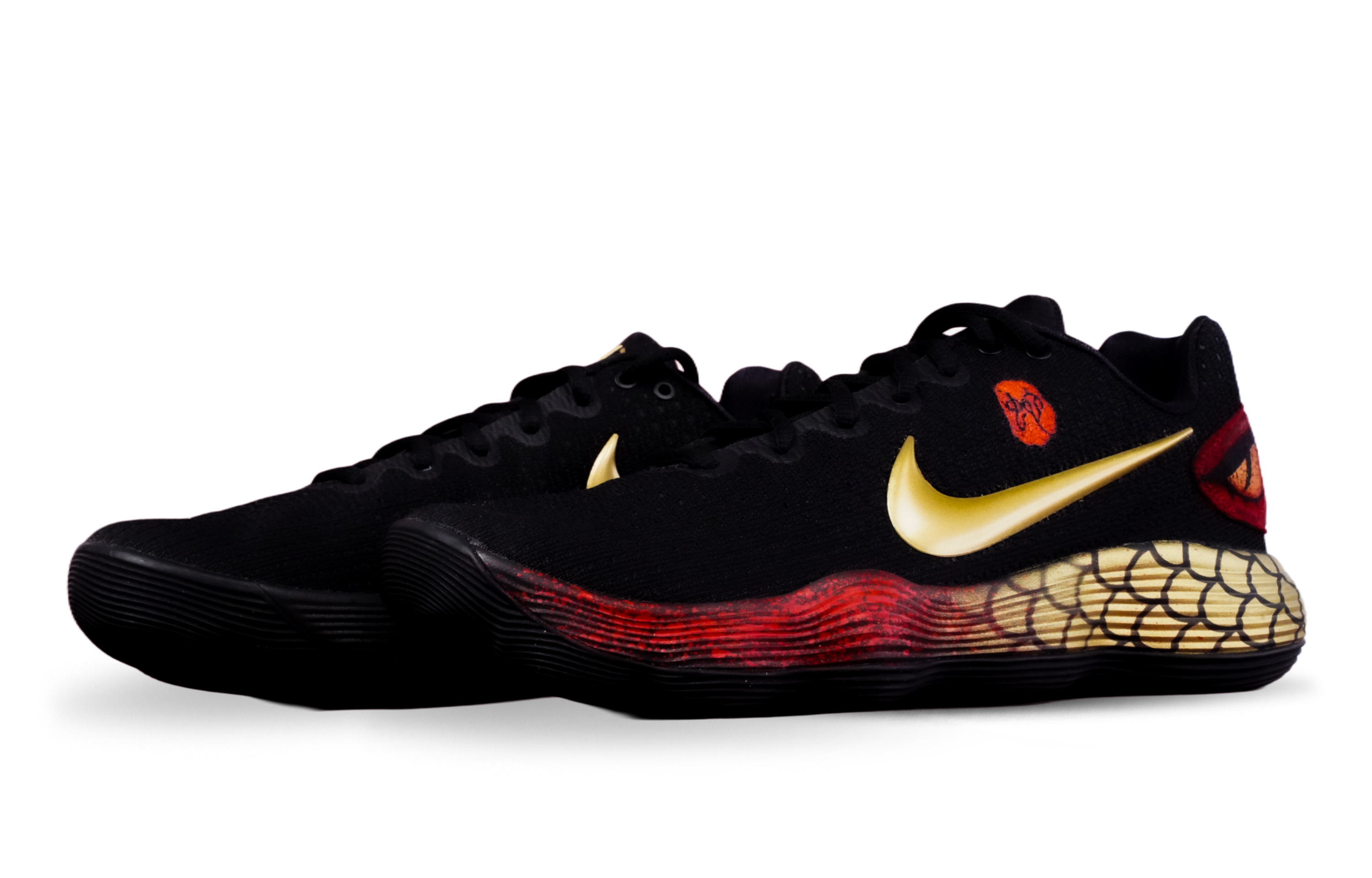 Nike Hyperdunk 2017 Abrasion Resistant Low top Basketball Shoes Unisex Black