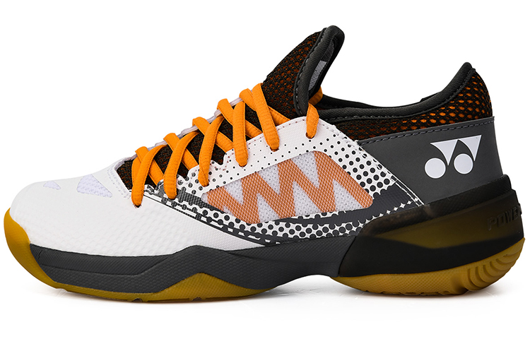 YONEX Badminton Shoes Women’s Low Top White Orange