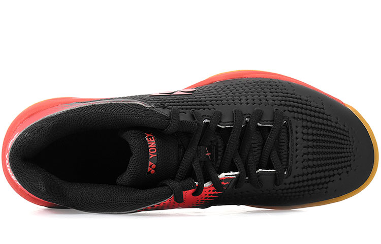 YONEX Power Cushion Comfortable Low top Badminton Shoes Unisex Black Red