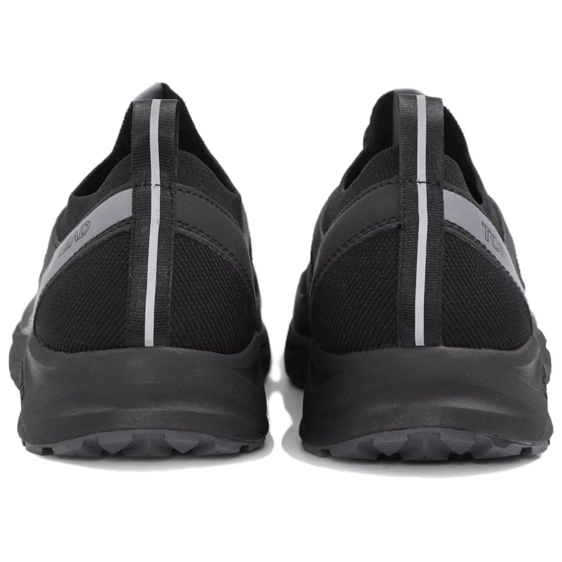 TOREAD Slip Resistant Abrasion Resistant Slip Resistant Abrasion Resistant Low top Hiking Shoes Men’s Black Gray