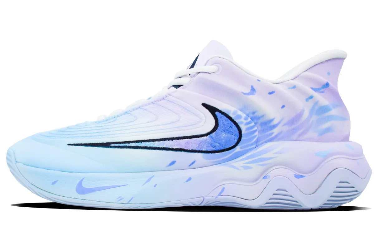 Nike Giannis Immortality Cushioning Slip Resistant Cushioning Slip Resistant Low top Basketball Shoes Men's Blue Purple