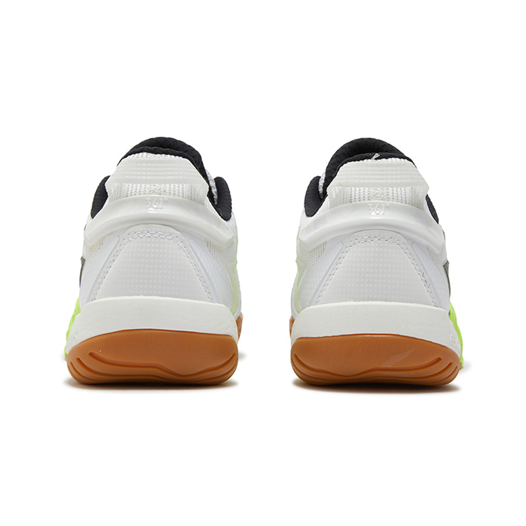 361° Winning Pro Slip Resistant And Breathable Support Low top Badminton Shoes Unisex White Yellow