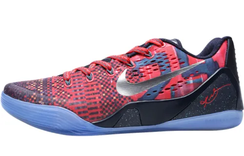 Nike Kobe 9 EM Low Phillipines Kobe 9 round head lace, non-slip lightweight, low top practical basketball shoes, men's red