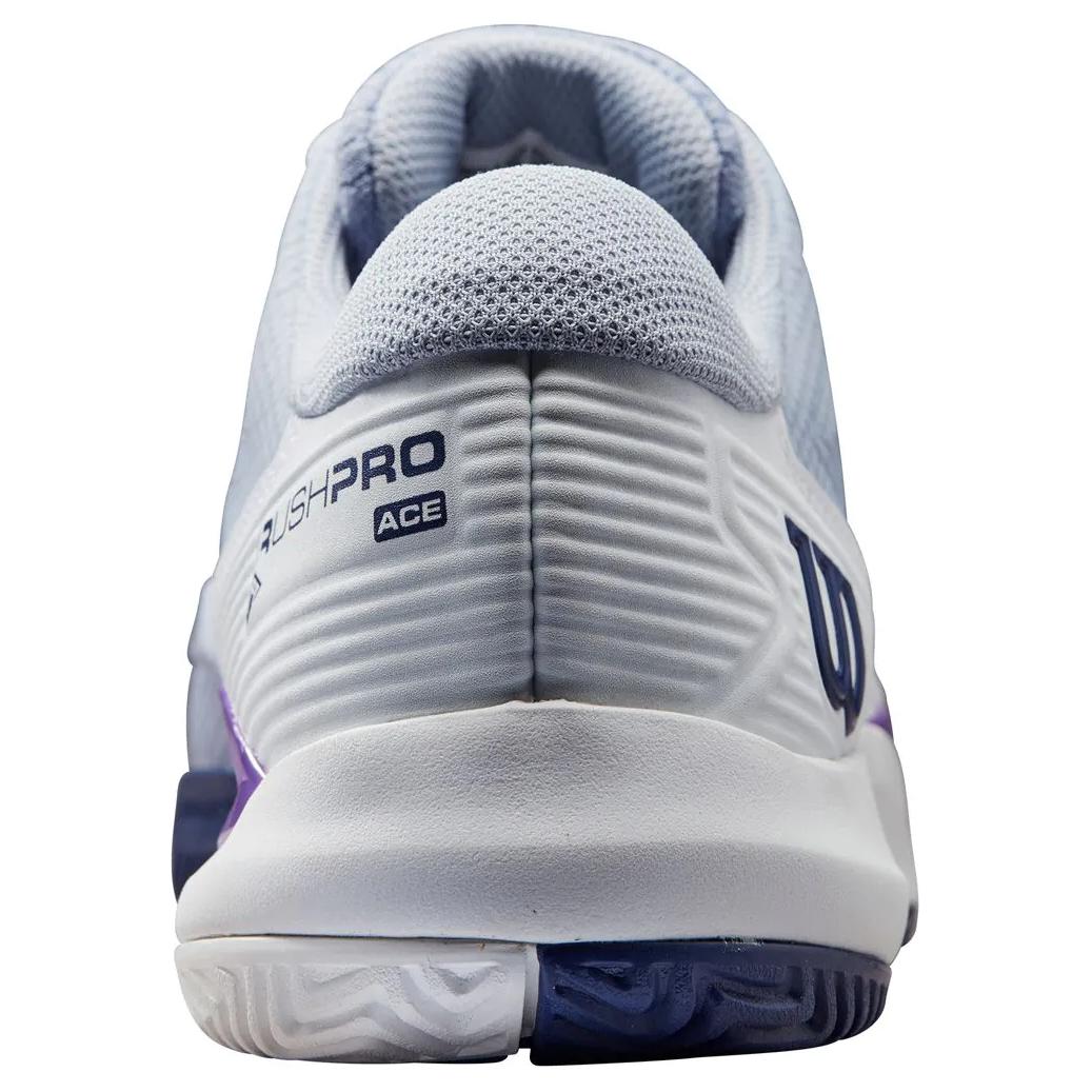 Wilson Rush Pro ACE Comfortable Slip Resistant Slip Resistant Low top Tennis Shoes Women’s Blue Purple
