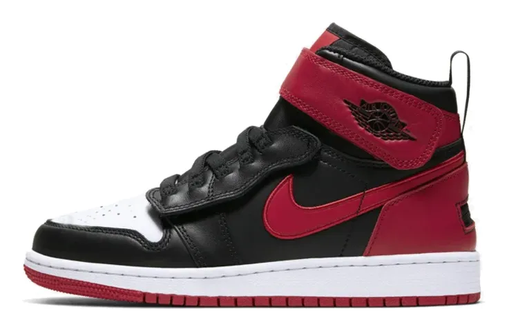 Jordan 1 High FlyEase Bred White Toe GS