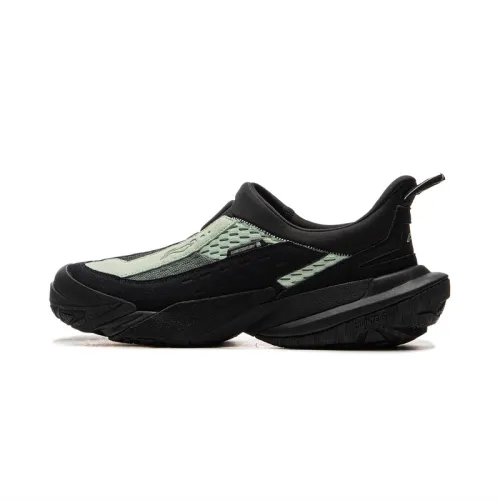 Li Ning Outdoor CF Tracing, Hiking Lite Low top Outdoor Hiking Shoes Unisex Black Green