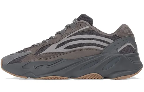 Adidas Originals Yeezy Boost 700 V2 Geode' Suede Comfortable Low top Chunky Sneakers Unisex Gray