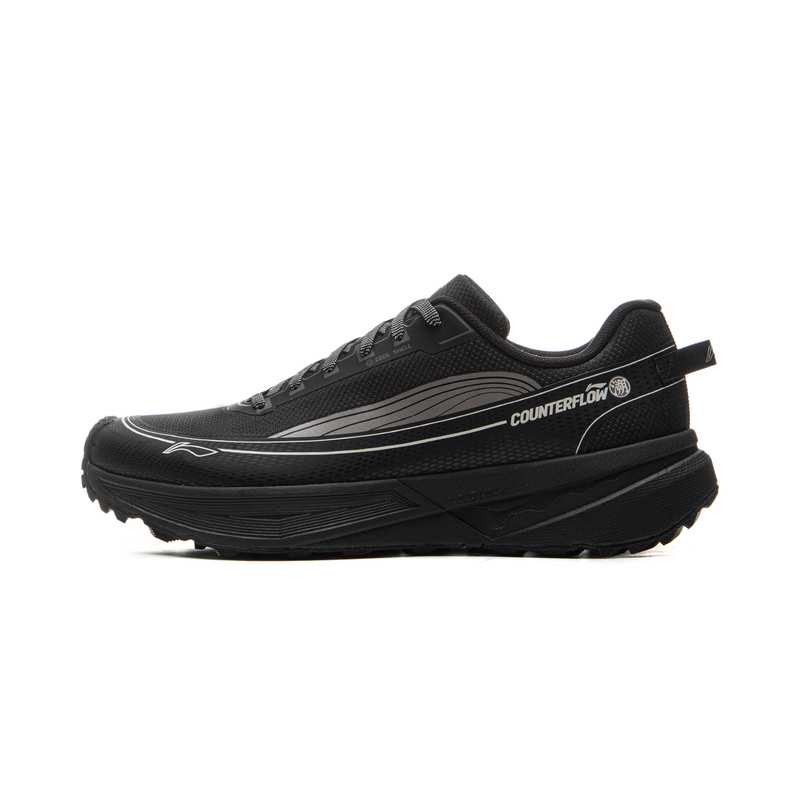 Li Ning Outdoor CF Tracing, Hiking Scenery Abrasion Resistant Reflective Rebound Low top Hiking Shoes Unisex Black