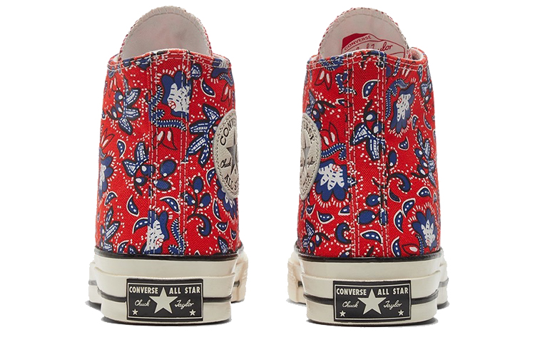 Кеды Converse 1970s Chuck Taylor All Star 70 (красные с принтом) — Красный — фото 5
