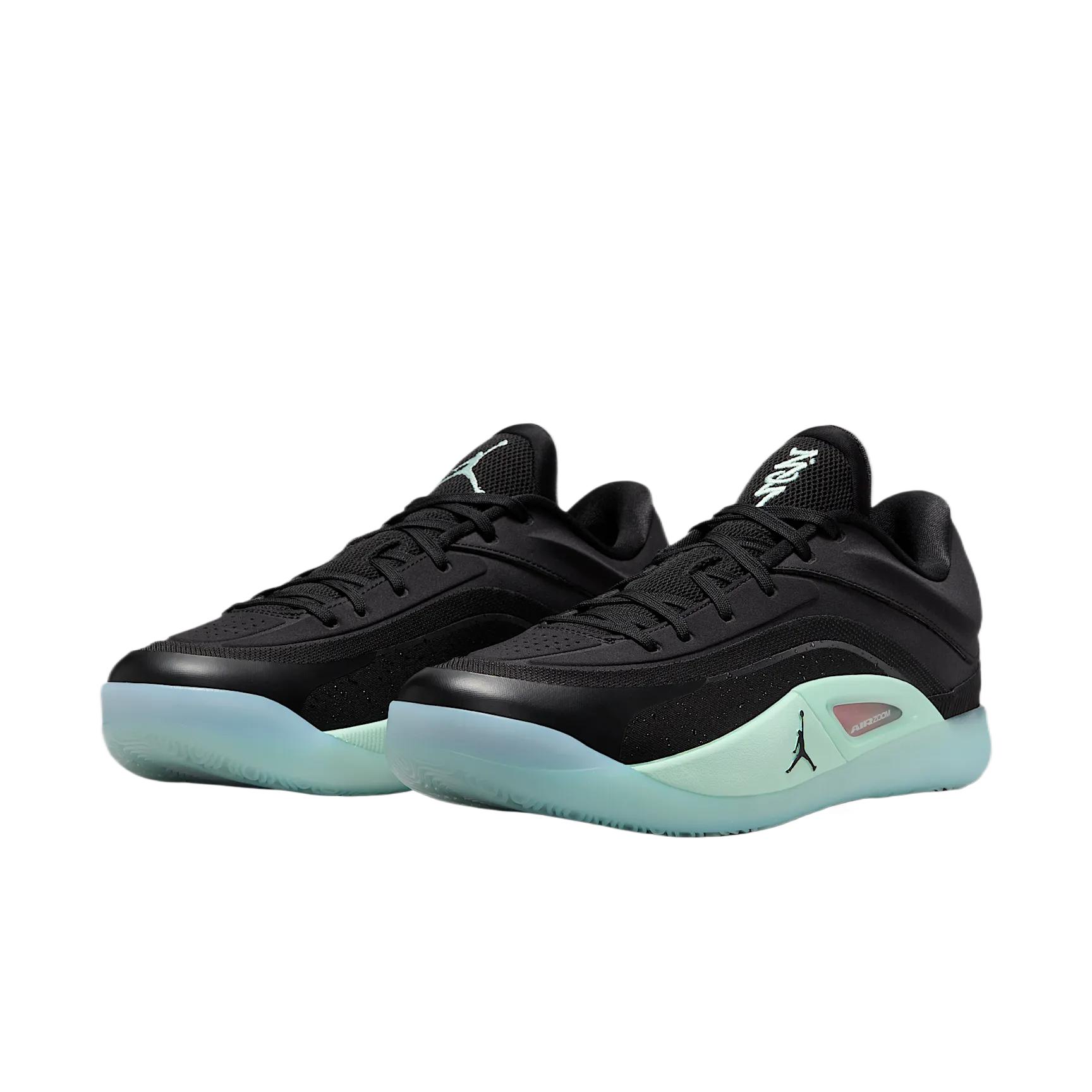 Jordan Cushioning Low top Basketball Shoes Unisex Black Green