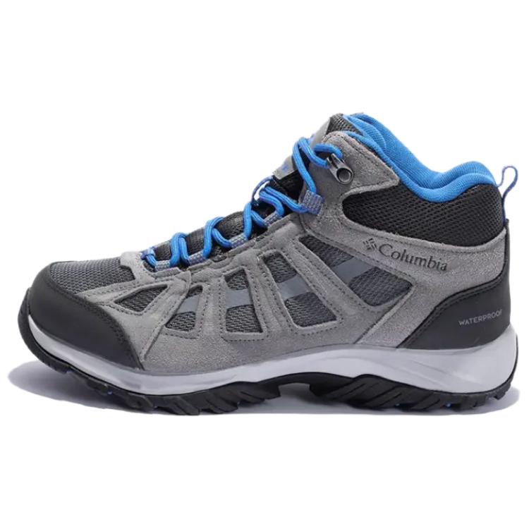 Columbia Redmond 3 Slip Resistant Abrasion Resistant Mid top Mountaineering Shoes Men’s Gray Blue