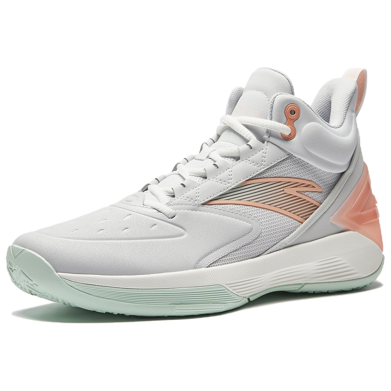 Anta Attack BM Slip Resistant Abrasion Resistant Grip High top Basketball Shoes Men’s Sand Grain Gray