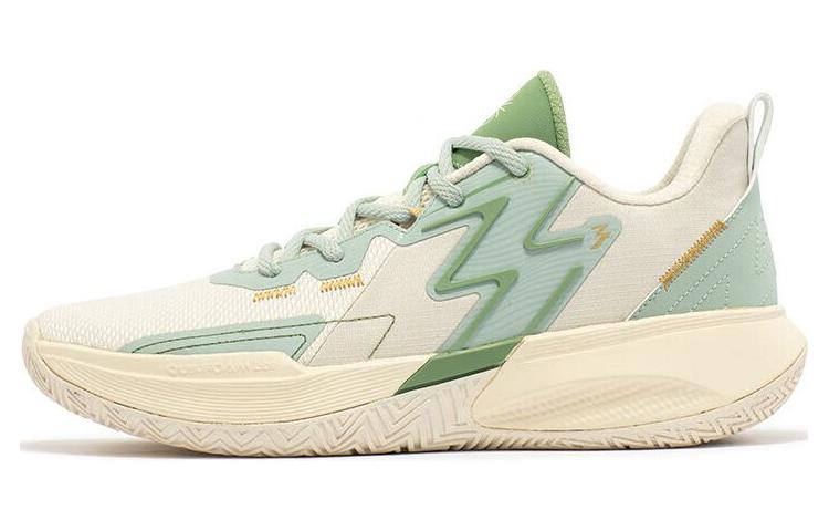361° Big3 Team Low top Basketball Shoes Men's Beige Green