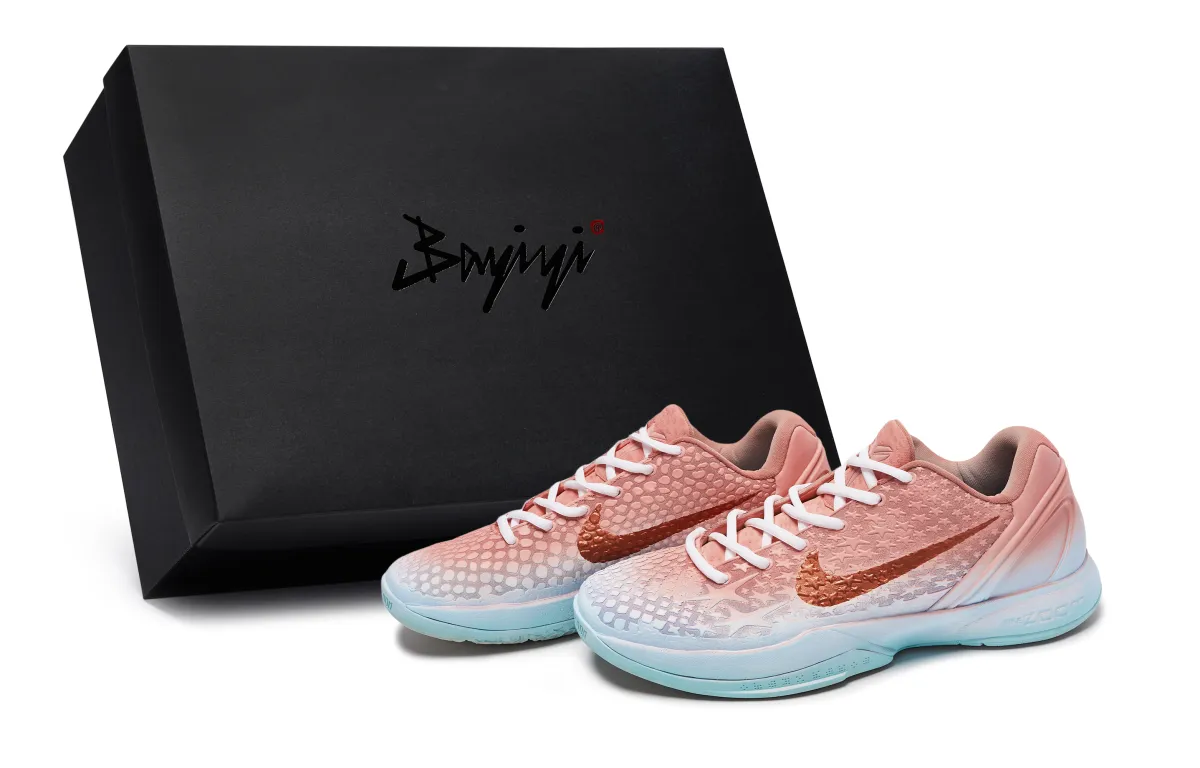 Nike Zoom Kobe 6 811 Manufacturing, Rising Sun Wave, Special Shoe Box Abrasion Resistant Abrasion Resistant Low top