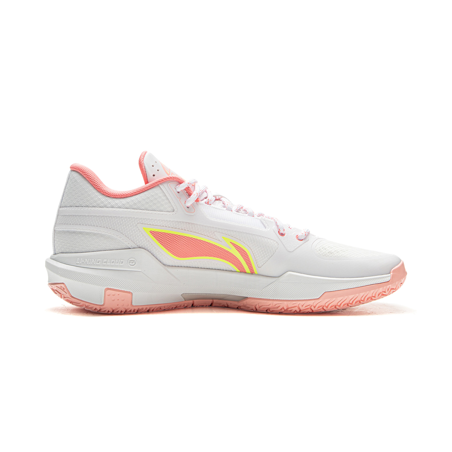 Li Ning Light Speed 3mid Mid top Basketball Shoes Men’s Standard White Peach Rouge Pink