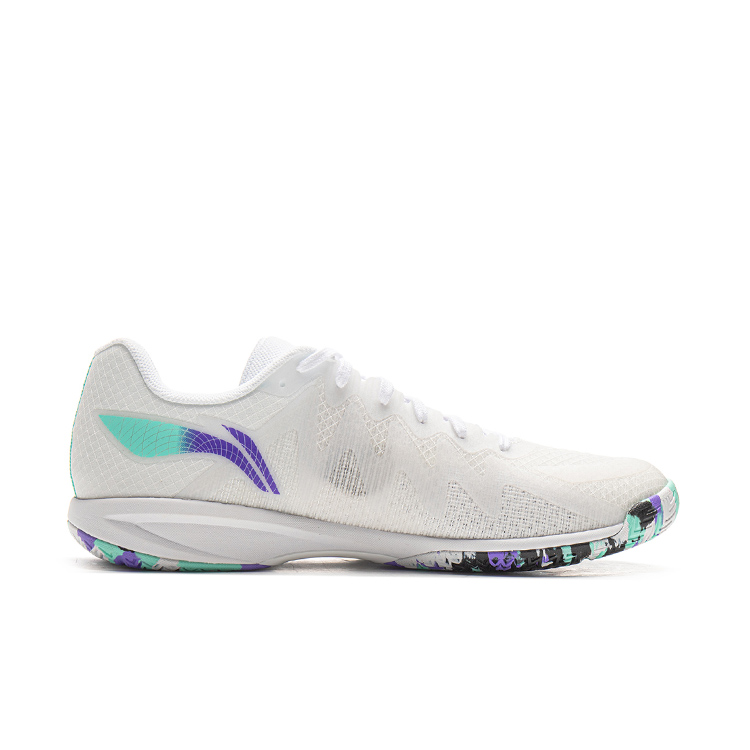 Li Ning Abrasion Resistant Breathable Low top Training Shoes Unisex Fluorescent Starlight Purple