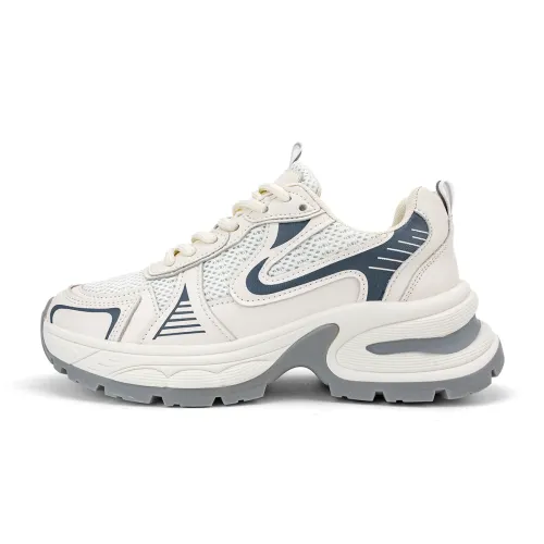 DEERWAY Cushioning Slip Resistant Abrasion Resistant Breathable Coverage Height Increasing Low top Chunky Sneakers