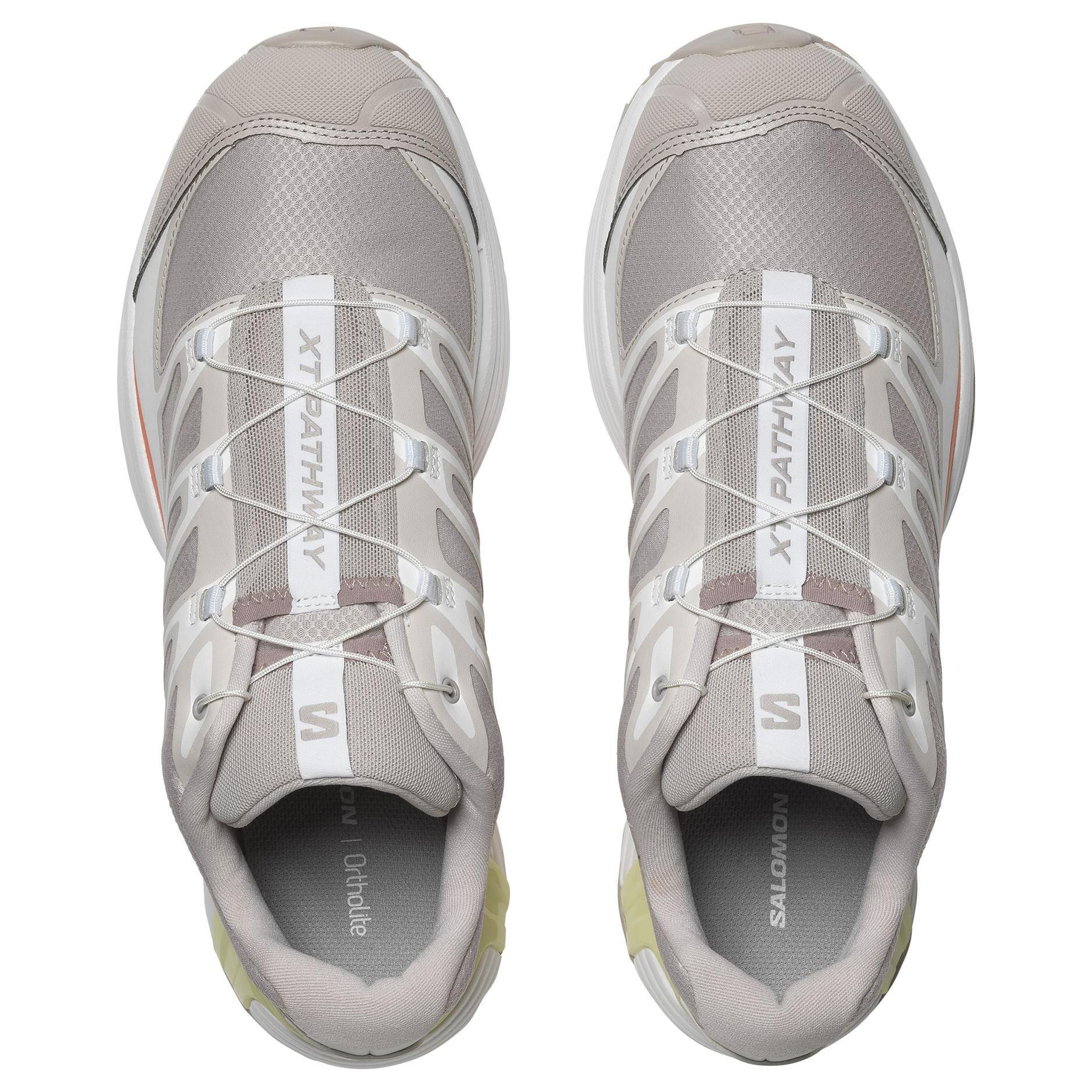 SALOMON XT Pathway Cushioning Abrasion Resistant Low top Hiking Shoes Unisex Gray White