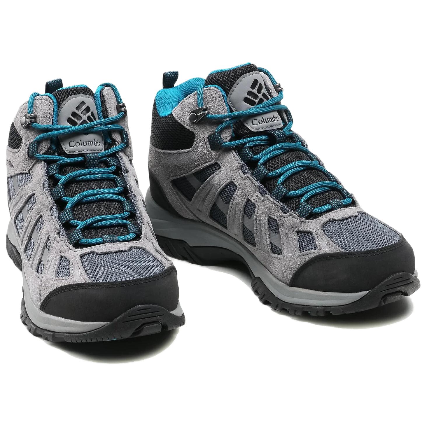 Columbia Redmond 3 Slip Resistant Abrasion Resistant Mid top Mountaineering Shoes Men’s Gray Blue
