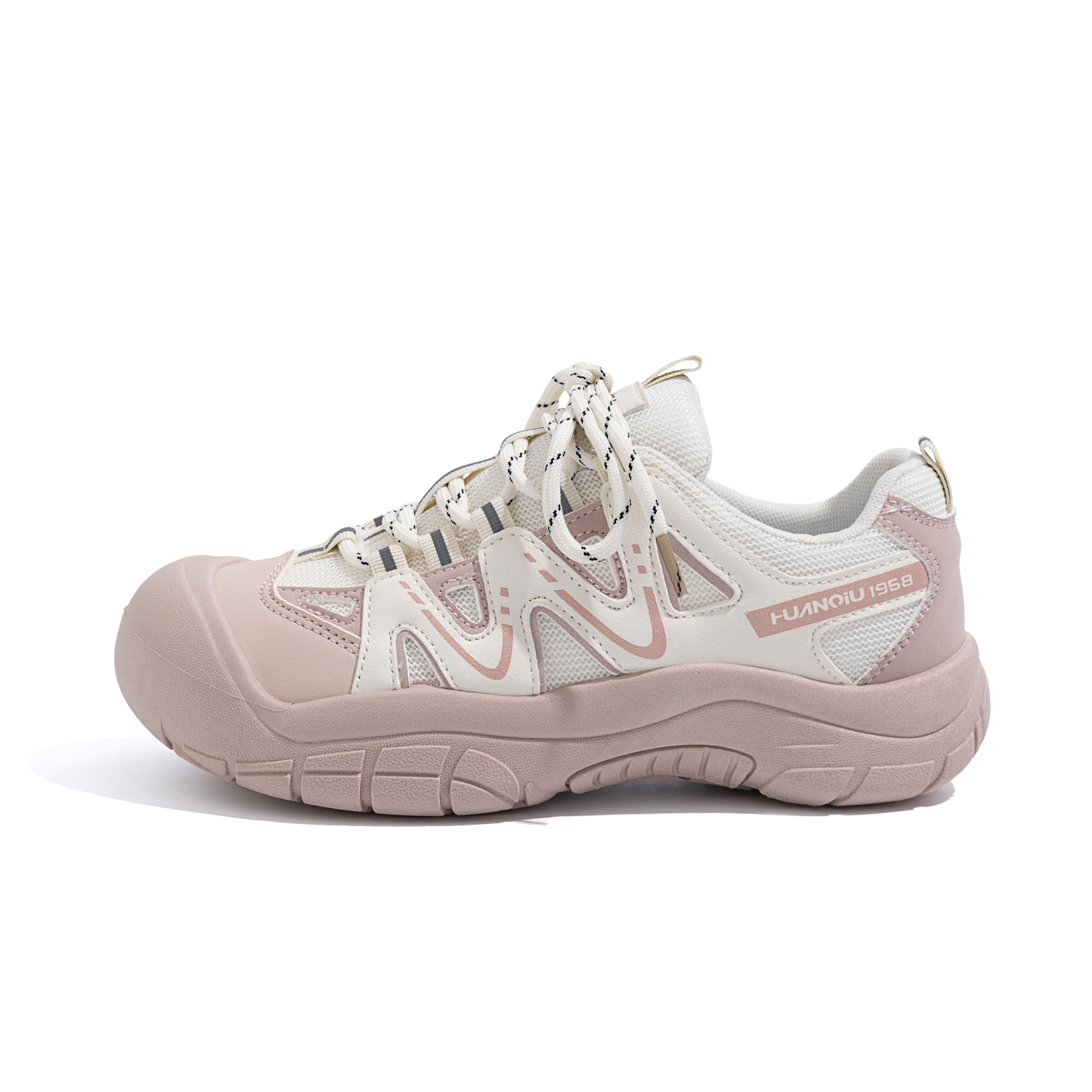 Global HUANQIU sneakers, mesh, comfortable, trendy, fashionable, versatile and casual, mesh, cute, cute, bread shoes, hiking, breathable, wrapped, lightweight, high-cut, low-cut dad shoes, women