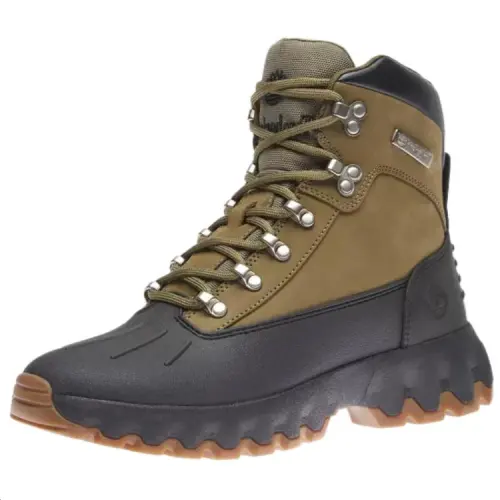 Timberland Euro Hiker Abrasion Resistant Slip Resistant Comfortable Short Snow Boots Men's Green Black