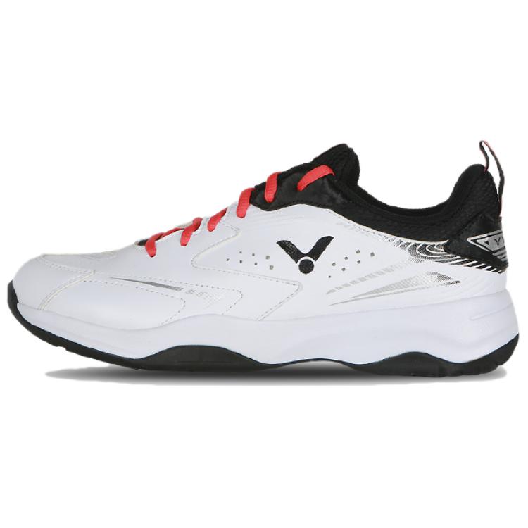 VICTOR Slip Resistant Badminton Shoes Unisex White Black