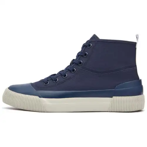 AIGLE Rubber Non slip Lightweight High top Canvas Shoes Women's Marine Blue