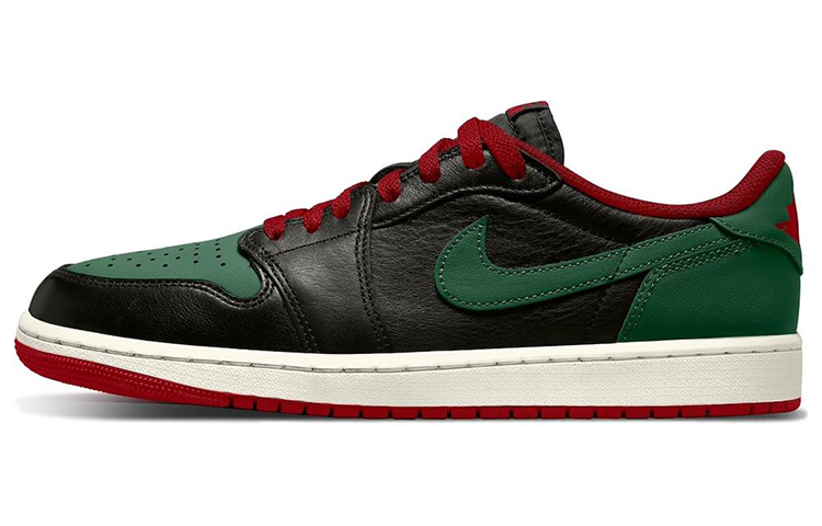 Женские кроссовки Jordan Air Jordan 1 (черно-зеленые)