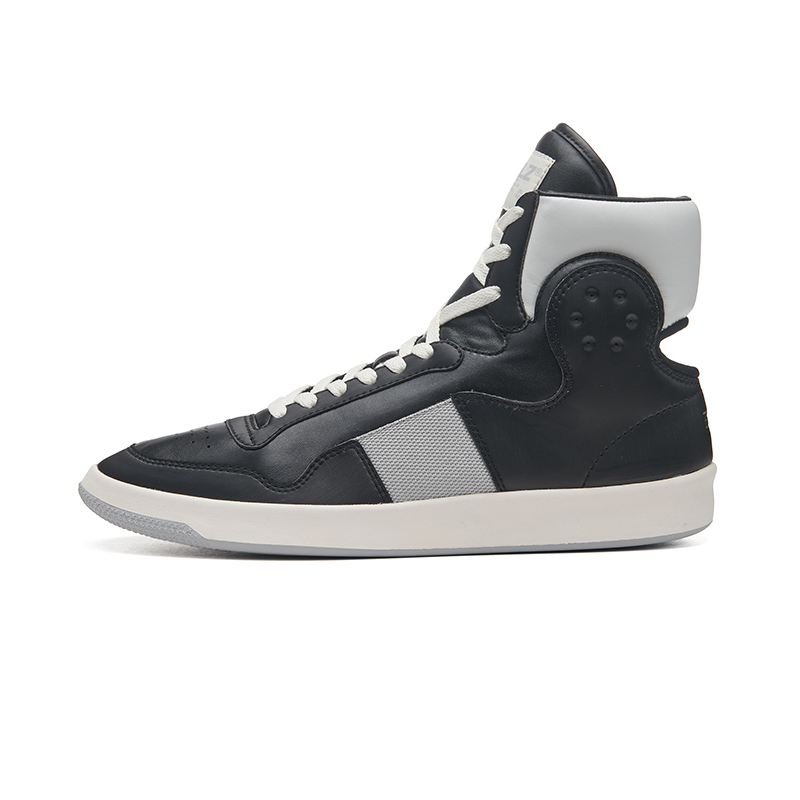 EQLZ EQUALIZER Vintage Basketball Shoes Unisex High Top Concrete Black