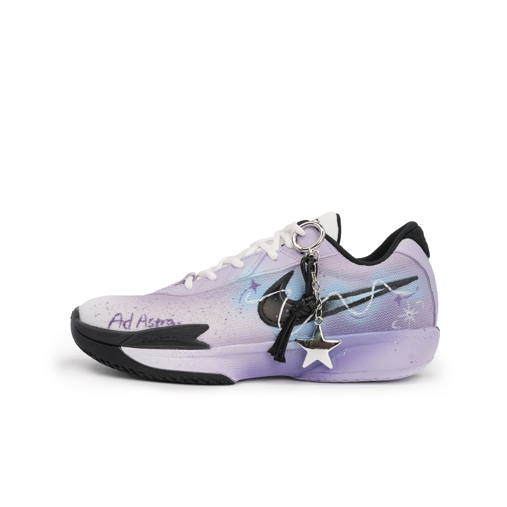 Nike Air Zoom G.T. Cut Academy Starry Journey Slip Resistant Abrasion Resistant Low top Basketball Shoes Unisex Purple