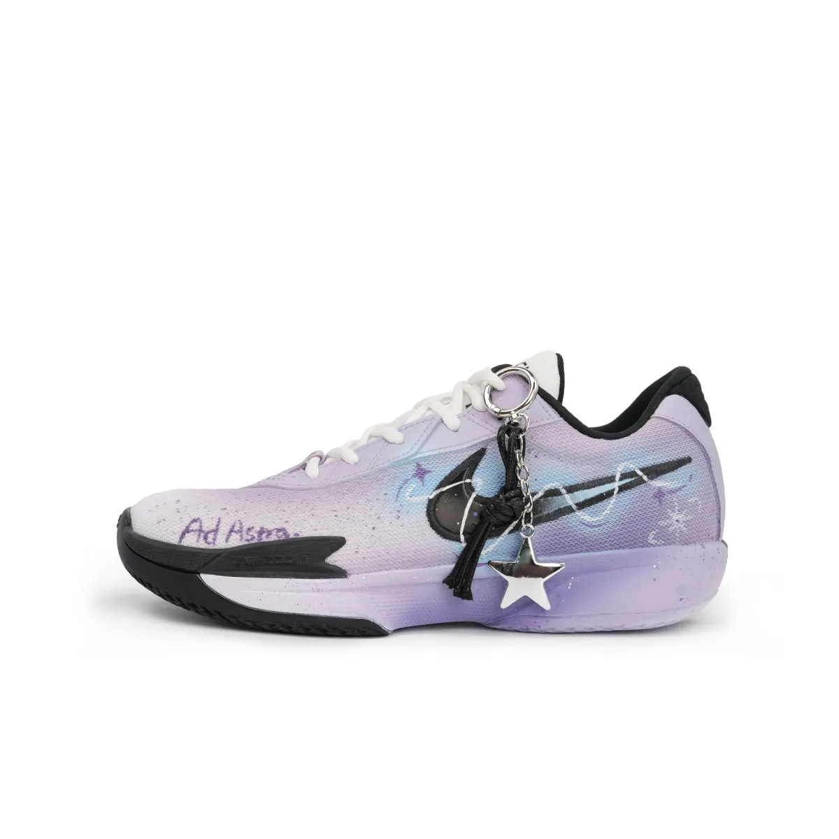 Nike Air Zoom G.T. Cut Academy Starry Journey Slip Resistant Abrasion Resistant Low top Basketball Shoes Unisex Purple