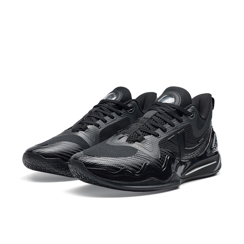 XTEP Slip Resistant Abrasion Resistant Low top Basketball Shoes Men’s Black