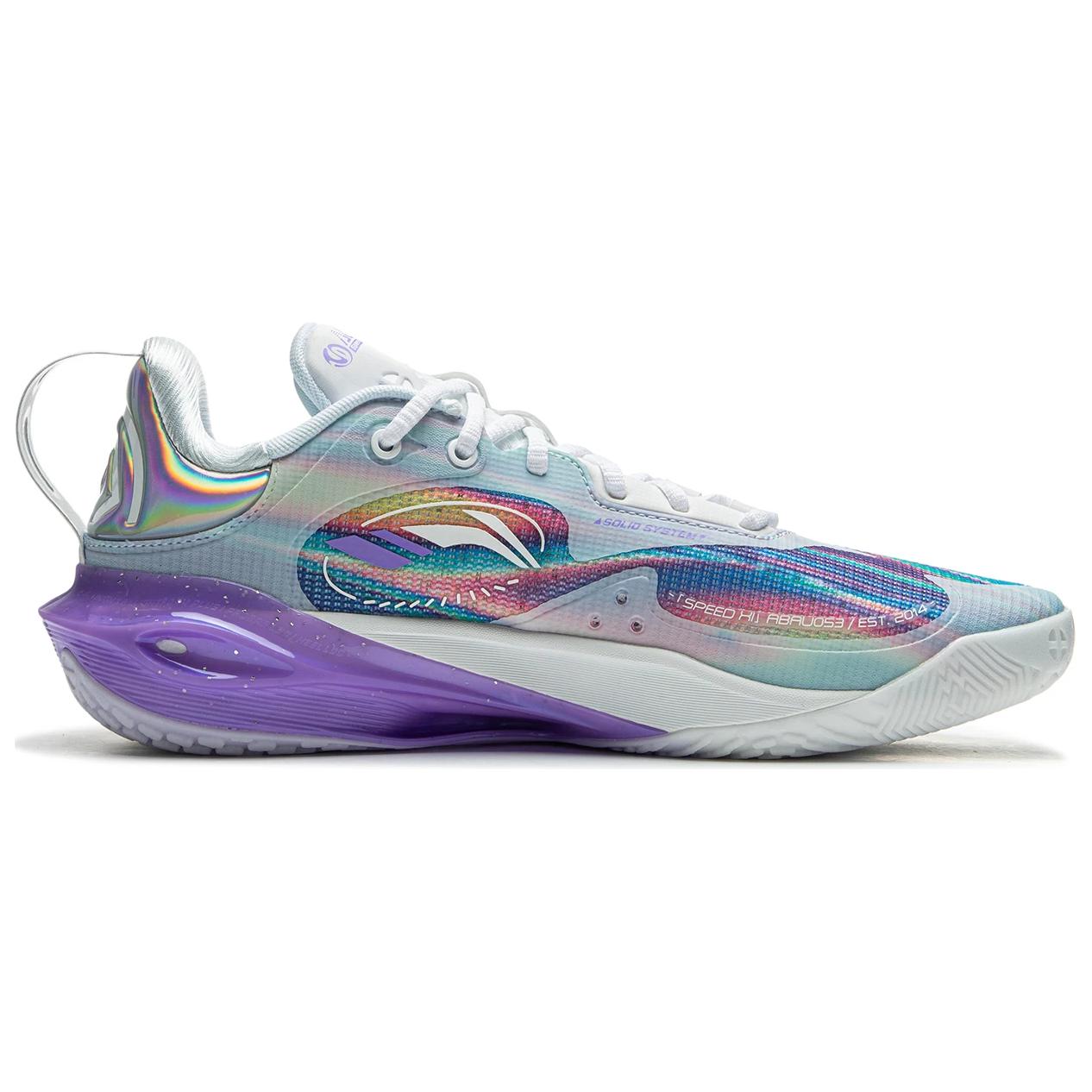 Li Ning Speed 11 Low top Basketball Shoes Men’s Blue Purple