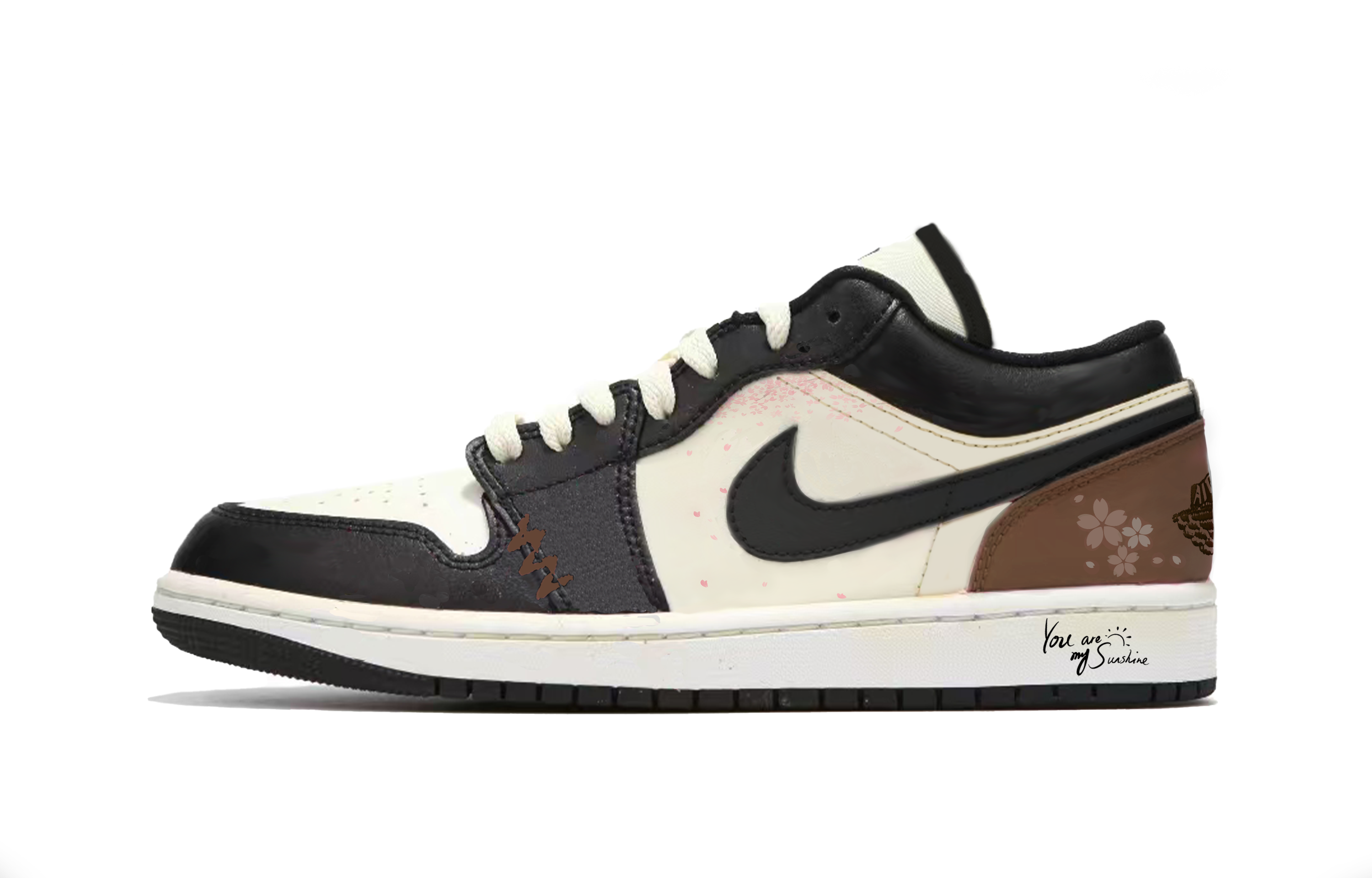 Jordan Air Jordan 1 Cushioning Low top Vintage Basketball Shoes Men’s Black