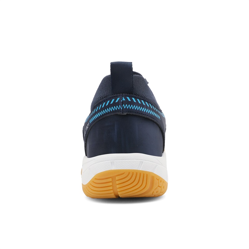 Binary Cushioning Slip Resistant Abrasion Resistant Low top Badminton Shoes Unisex Blue