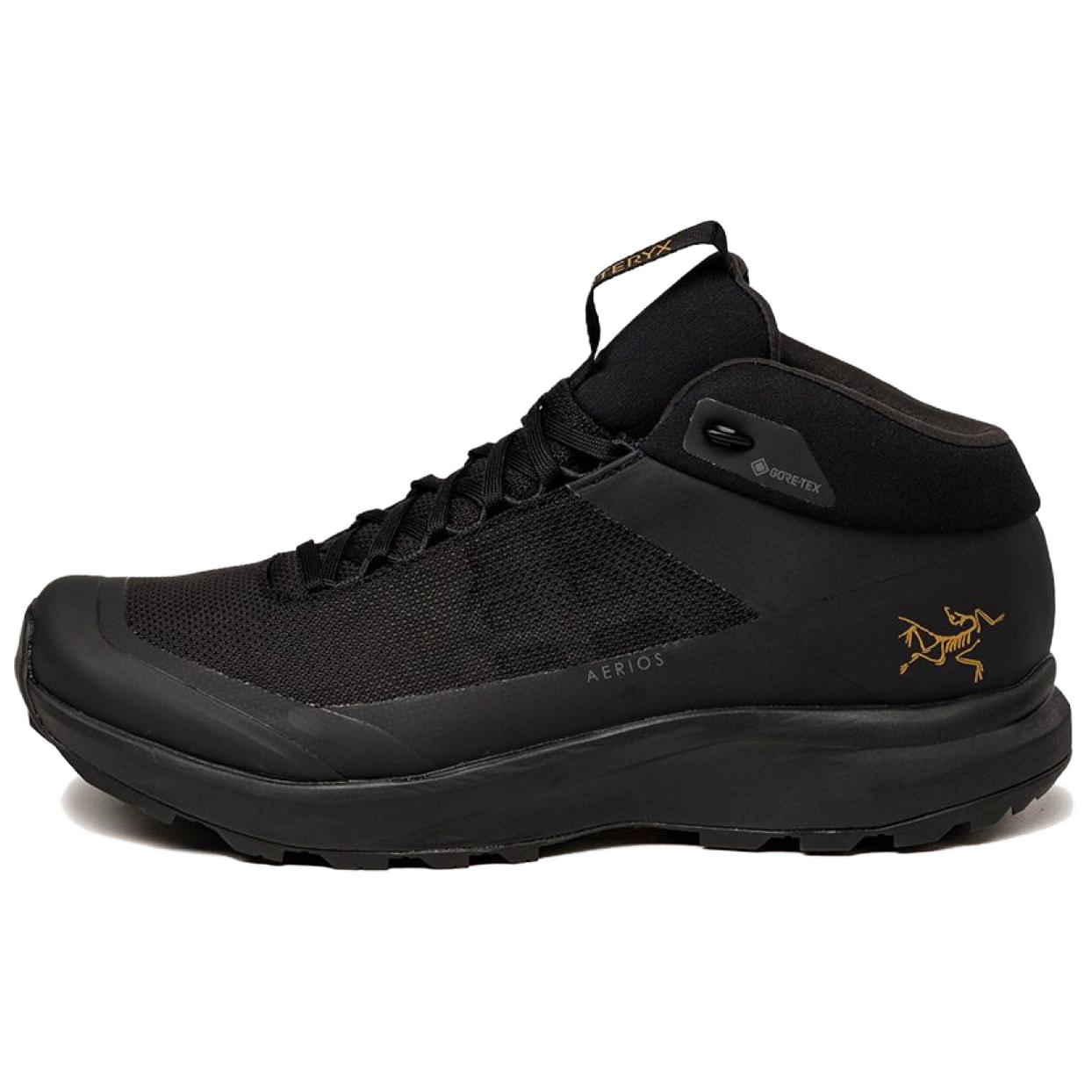Arc’teryx Aerios FL Polyester Abrasion Resistant Coverage Support Mid top Hiking Shoes Unisex Black