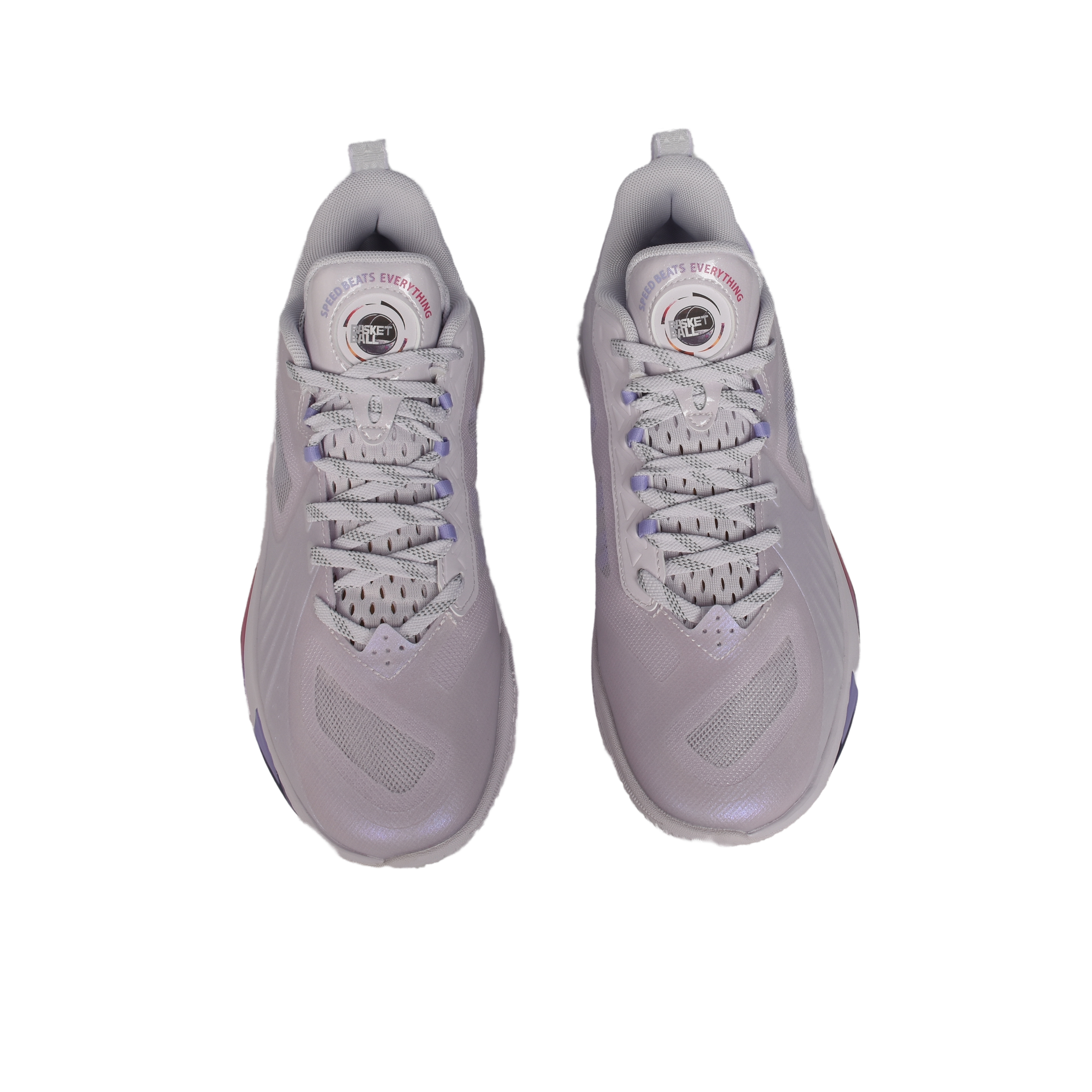 QIAODAN Slip Resistant Abrasion Resistant Low top Basketball Shoes Men’s Purple