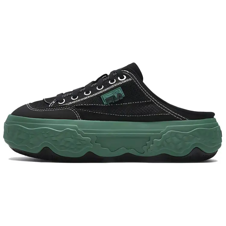 FILA ROCK Wear resistant And Lightweight Low top Canvas Shoes Women's Black