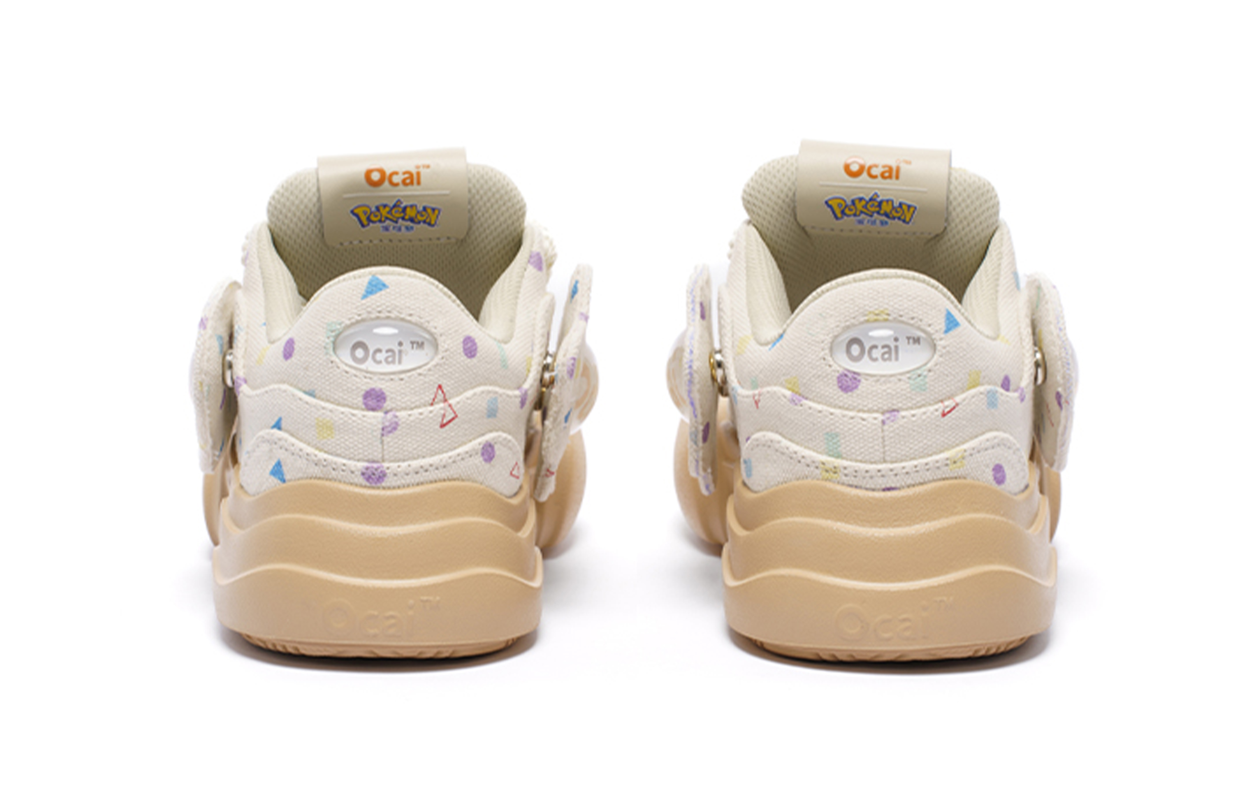Pokemon x Ocai Low top Smile Open Ended Smiling Unisex Eevee Canvas Shoes