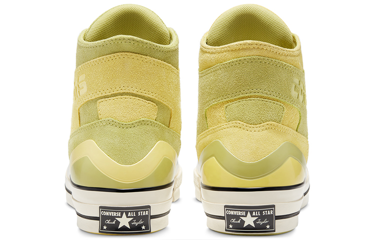 Кеды Converse 1970s All Star Earth Tone Suede Chuck 70 E260 High Top (желтый) — фото 4
